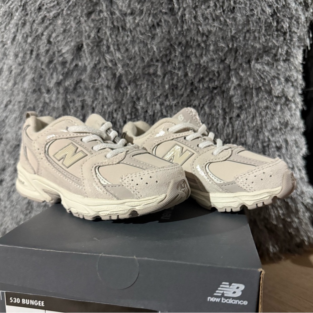 New Balance Kids' Light Gray Sneakers